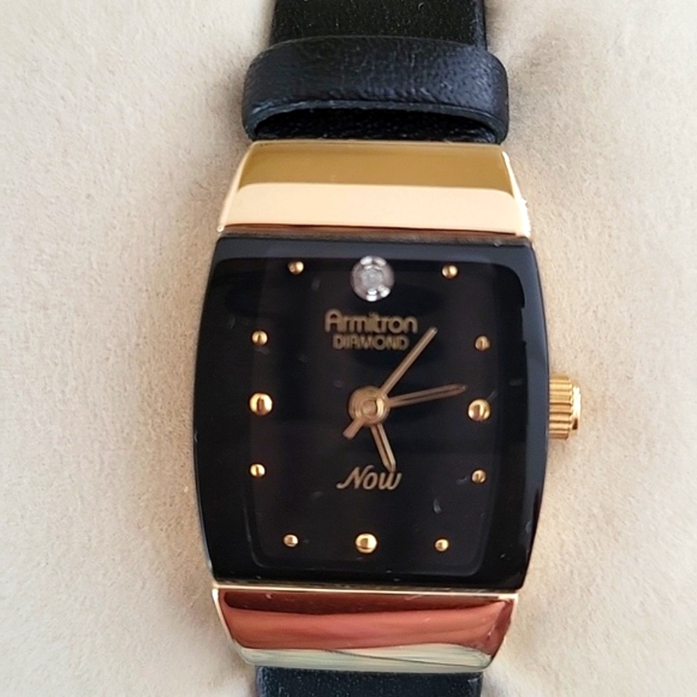 VINTAGE DIAMOND ARMITRON WATCH